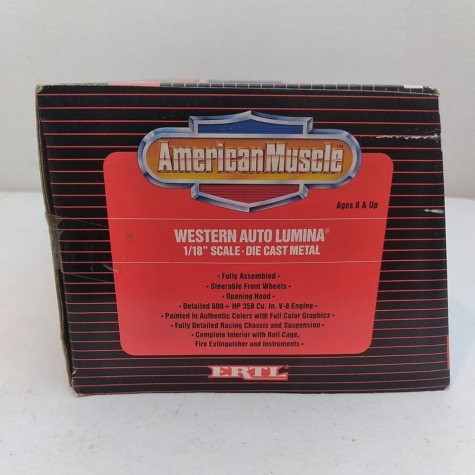 Ertl 1:18 American Muscle Diecast Nascar Western Auto Lumina #17 Waltrip car Foto 3 de 4
