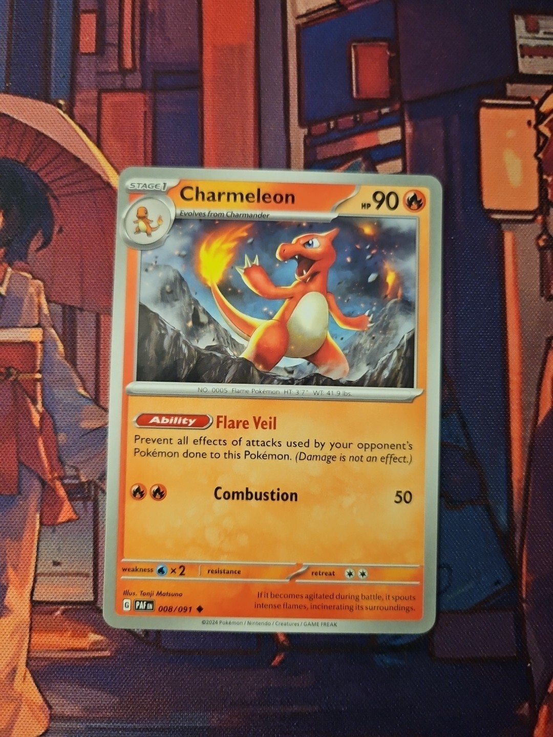 Charmeleon 008/091 - Pokemon Paldean Fates - NM