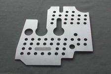 Rennline Aluminum Floorboard Driver Side Perforated Silver Fits Porsche 356a Rennline Aluminum Floorboard Driver Side Perforated Silver Fits Porsche 356a