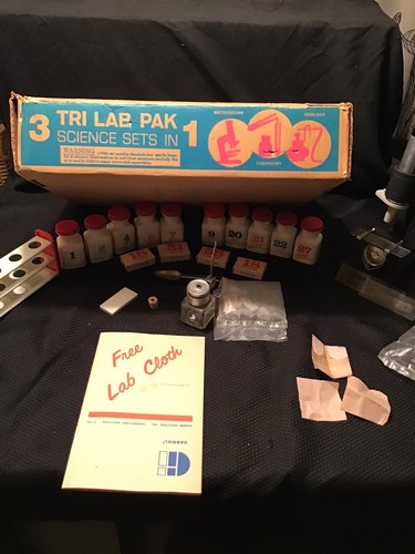 Vintage 1970 Gilbert Science Tri Lab Pak Microscope/Chemistry/Geology Incomplete - Picture 15 of 20