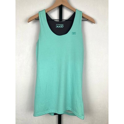 Helly Hansen Pace Supportive Singlet Tank Mint Green Size L UPF 30 Built In Bra
