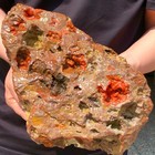 14.3lb RARE Natural red Volcanic Rock agate Sphere Quartz Crystal Healing — photo 3