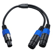 Speakon Splitter Cable Speak-on Break Out Cable Speakon Male To 2 Female Cable