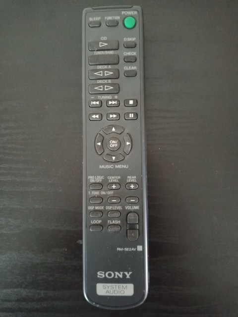 sony music system remote
