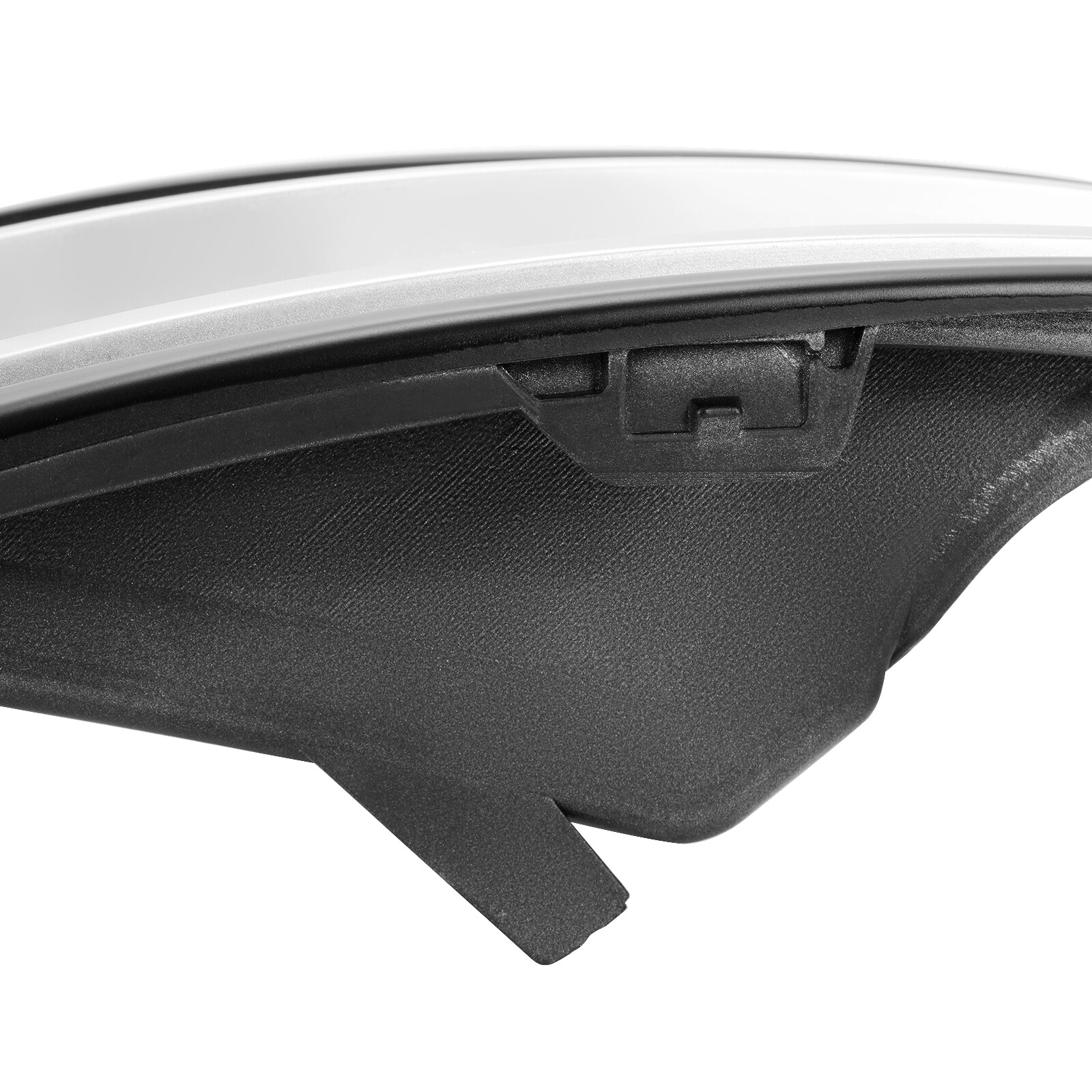 New Front Left Fog Light Bezel Trim For Ford Flex 2013-2019 – Driver Side – Snap-On – Black/Silver