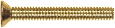 The Hillman Group 2111 Flat Head Slotted Machine Screw, 10-24 x 1-1/2-Inch, Bras
