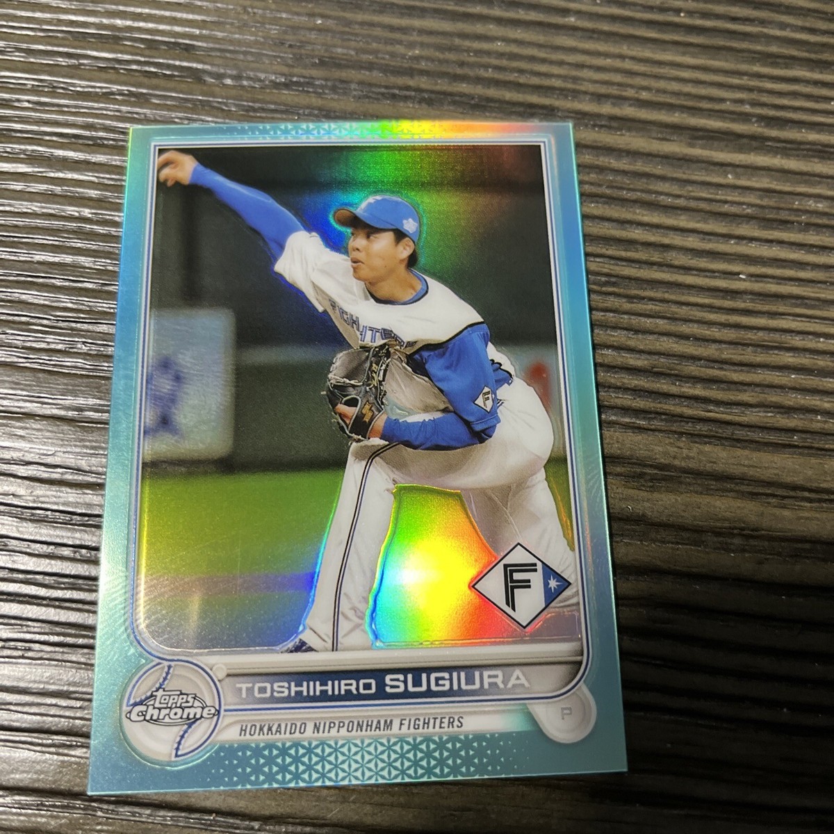 2022 Topps Chrome NPB Aqua Refractor #206 Toshihiro Sugiura 194