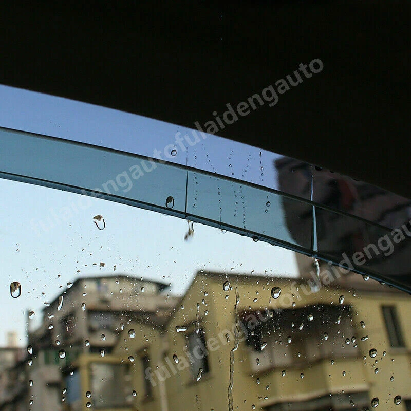 For Lexus GX460 2010-2023 Chrome Trim Tinted Window Visor Rain Sun Guard Vent Foto 3 de 4