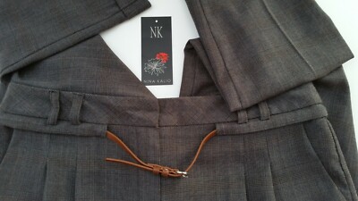 NINA KALIO STADTHOSE LOW WAIST GR. 42 ausgefallener Gürtel + Schlaufen