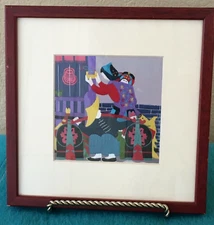 Asian Textile Art Silk Embroidered Mother and Baby 20th Century Scene Framed Mat