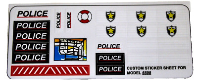 Ersatz Aufkleber Sticker 6598 Replacement Sticker Sheet for 6598