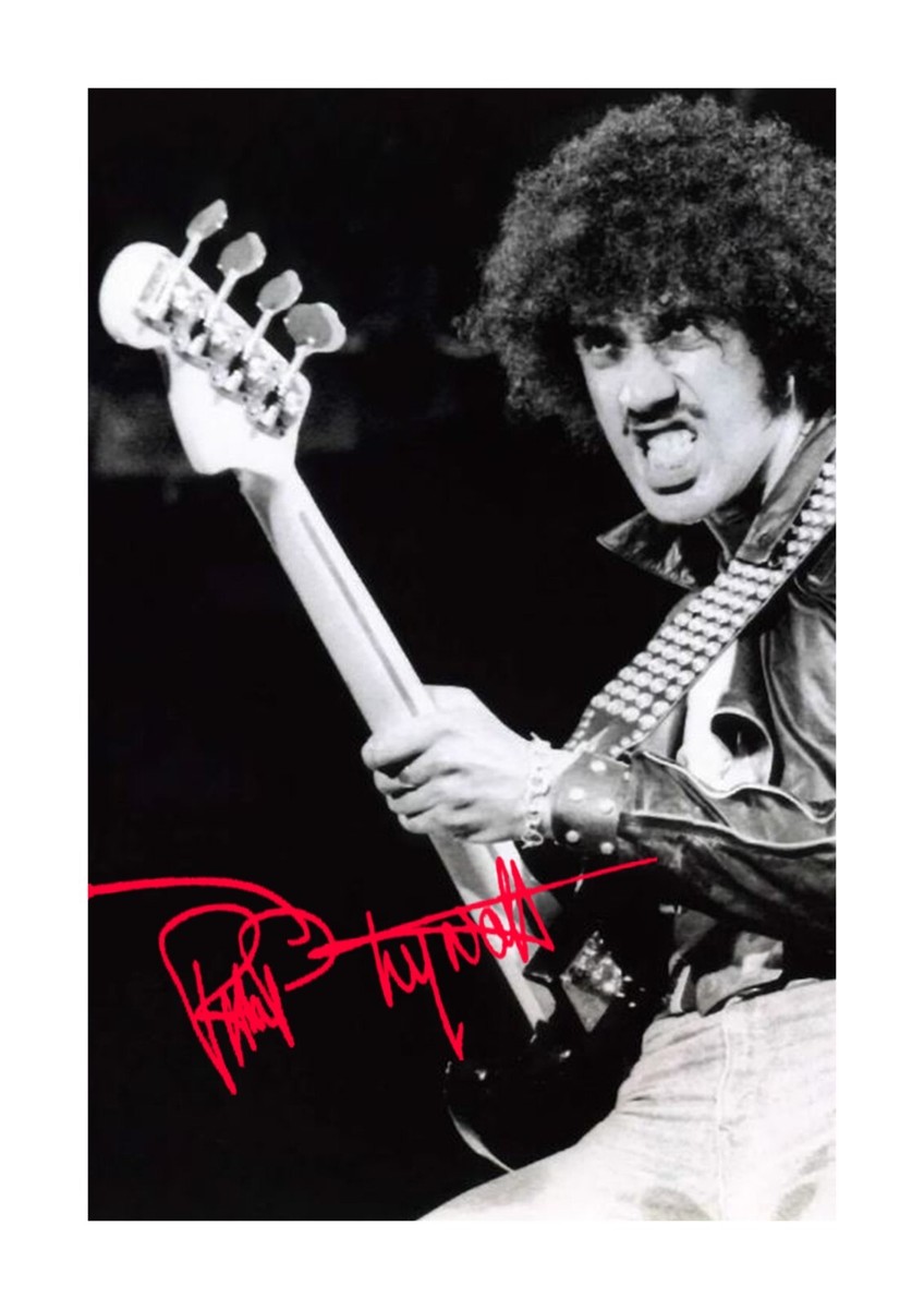 Phil Lynott Thin Lizzy 1 A4 reproduction signed poster choice of