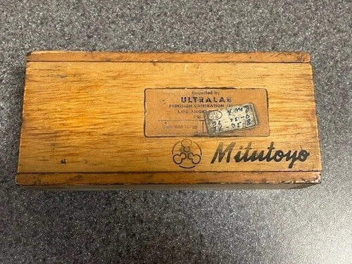 Vintage Mitutoyo Dovetail Wooden BOX ONLY, Made in Japan, Caliper, Keepsake