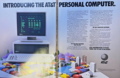 1984 Magazine Advertisement Introducing the AT & T Personal Computer | eBay