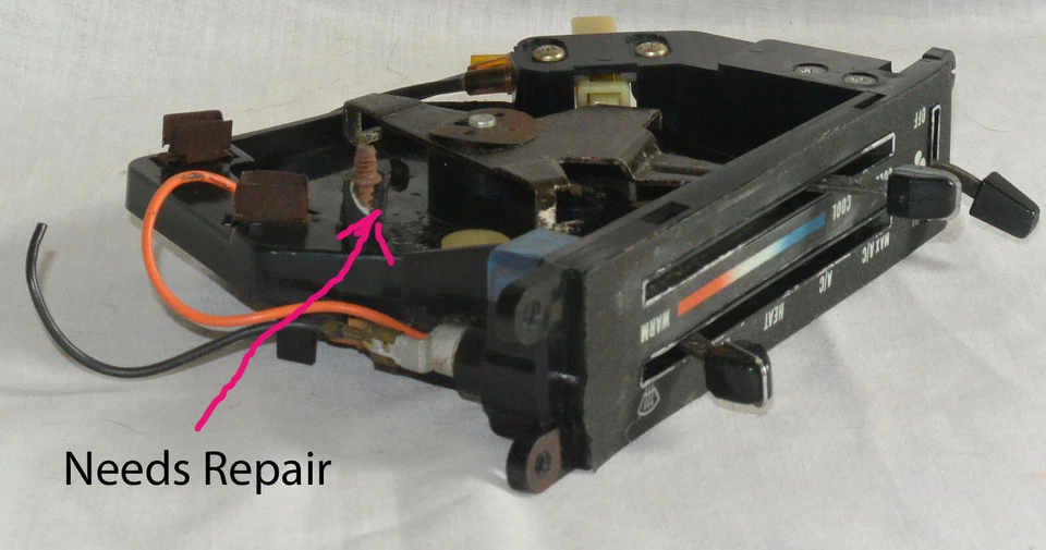 PANEL DE CONTROL DE CLIMA AMC EAGLE 1980-88 "NECESITA REPARACIÓN O PIEZAS SOLO COMO ESTÁ" Foto 3 de 4