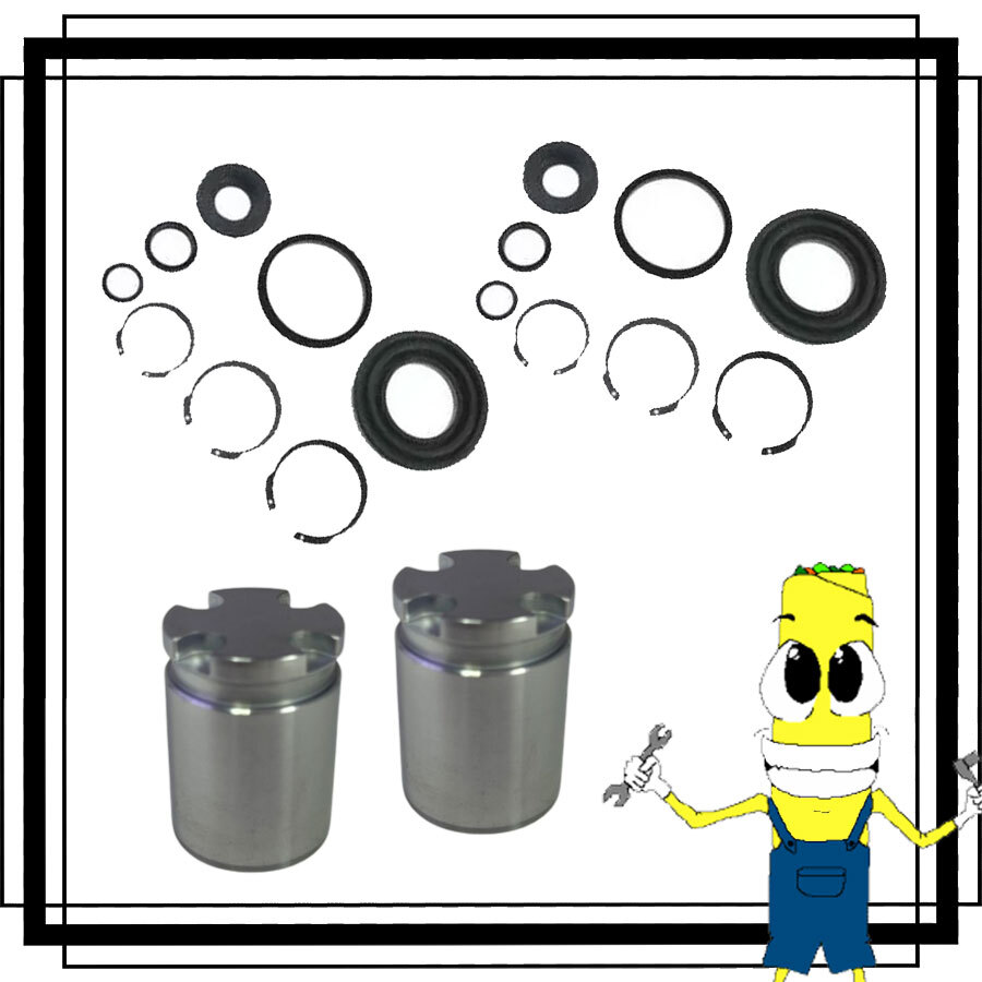 Rear Brake Caliper Piston Rebuild Repair Kit for Nissan 240SX 1989-1994