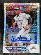 2023 Topps Mini Diamond REFRACTOR PRO DEBUT ROOKIE AUTO Angel Martinez 105/199