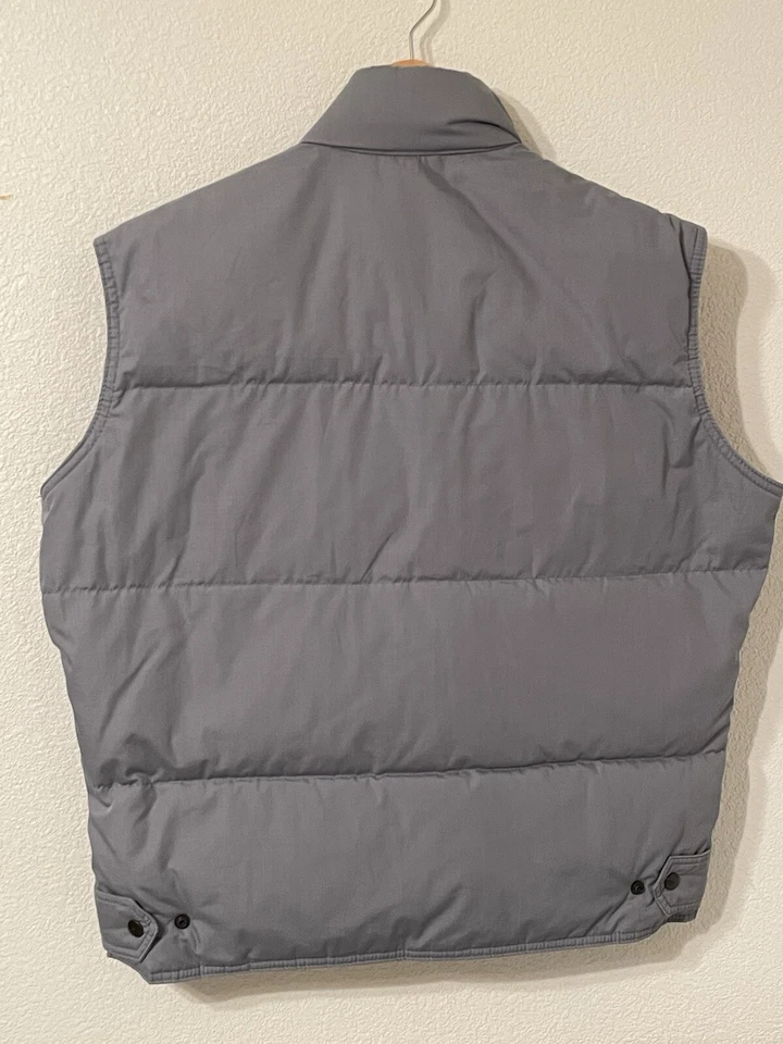 Chaleco acolchado de plumón American Eagle para hombre grande/XL al aire libre broches de presión y bolsillos con cremallera  Foto 4 de 4