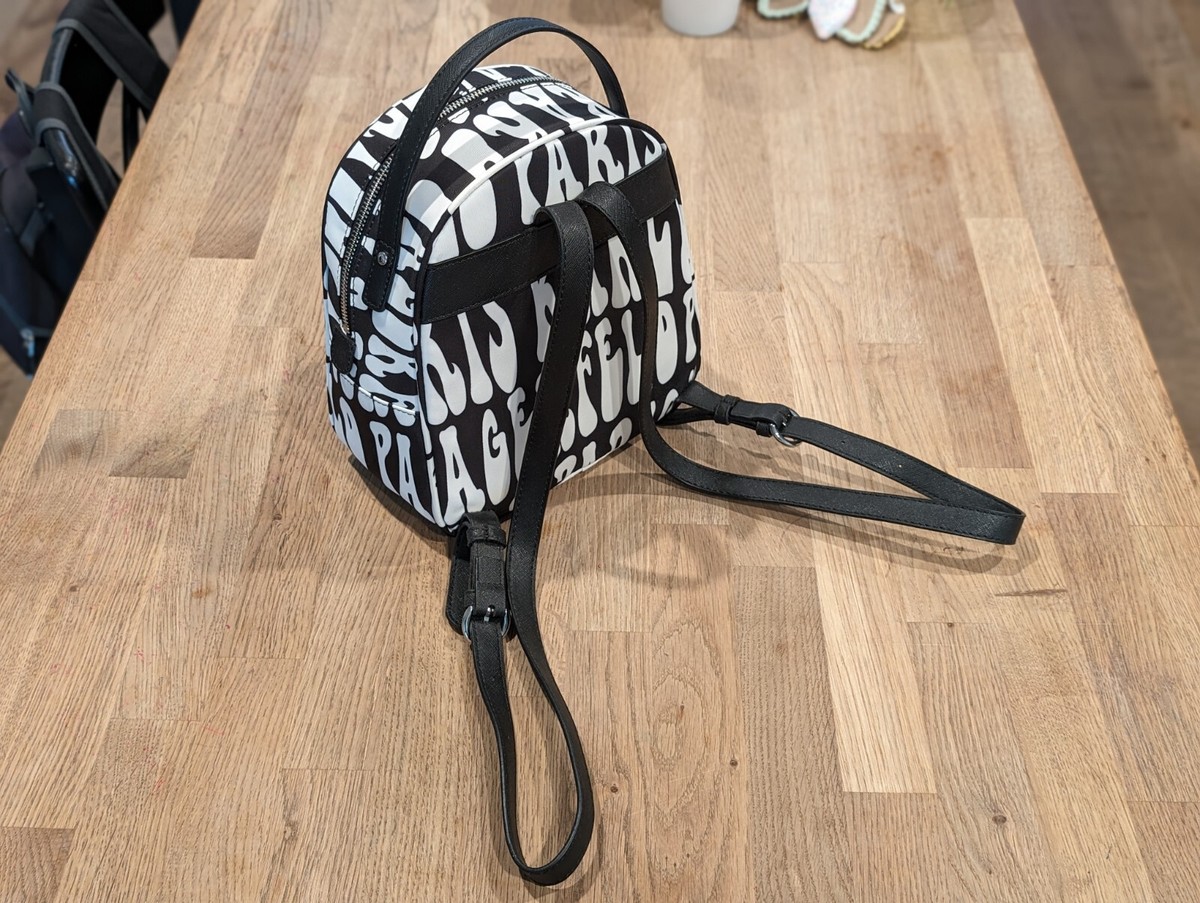 New Women Karl Lagerfeld Paris Small Backpack Amour Nylon 