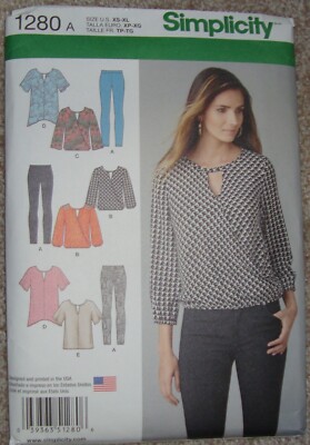 Pattern 1280 Simplicity Pattern 1280 Misses Tops & Leggings Size XS-XL | eBay