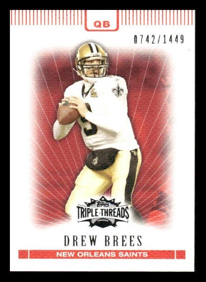 Drew Brees trading card