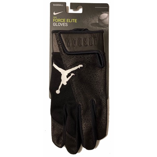 NIKE+AIR+JORDAN+PRO+BATTING+GLOVES+ADULT+SIZE+LARGE+TEXTURED+PALM+BLACK