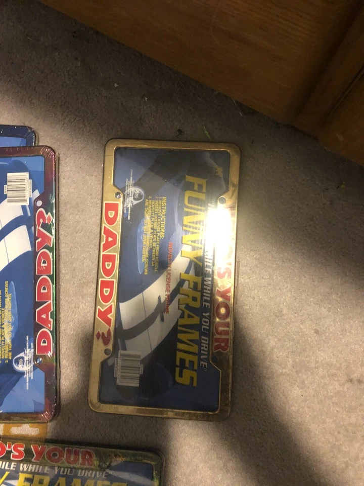 Who's Your Daddy Novedad Marco de matrícula MARCO DIVERTIDO LOTE DE 5 PAQUETES Foto 4 de 4