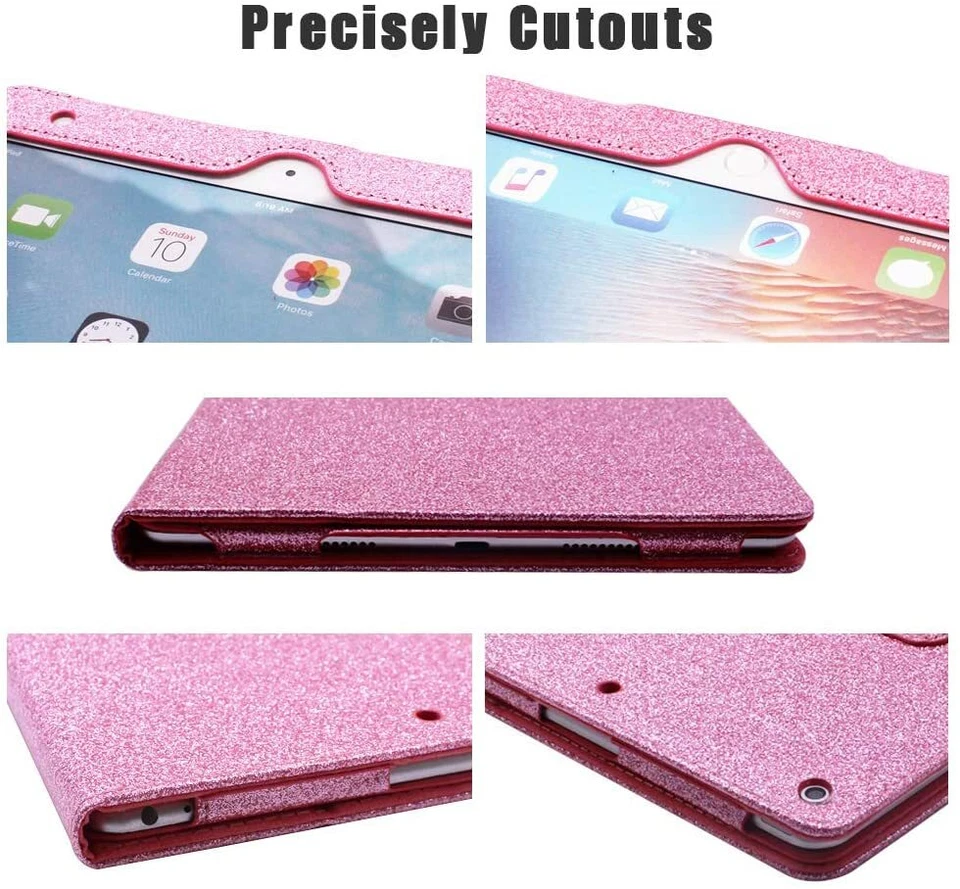 Glitter Leather Smart iPad Case Cover Apple iPad Air 4 ipad 10.2 (2021) Air 2 - Image 3 of 4