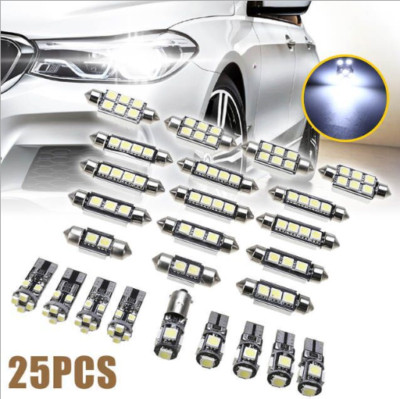 25x SMD LED Innenraumbeleuchtung Set CANBUS Für BMW 5er E39 Xenon Lampe 6000K!