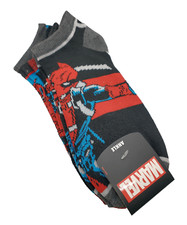 DEADPOOL - Marvel / Bioworld - 5 PAIRS of NEW Ankle SOCKS - Size 9-11 - Various