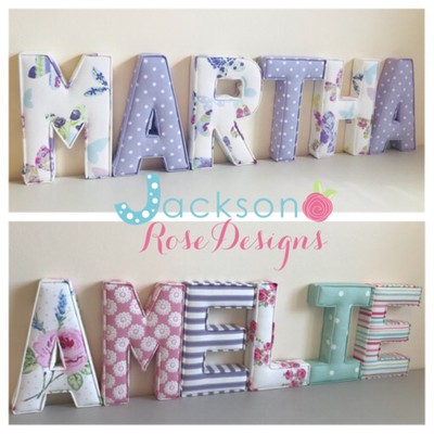 padded letters for nursery