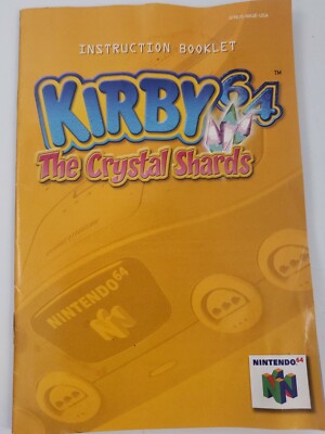 Kirby 64: The Crystal Shards (Nintendo 64) ** ORIGINAL MANUAL ONLY **