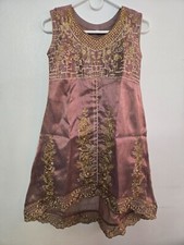 3pcs Fancy Dress   Rose Pink Age 8  10 