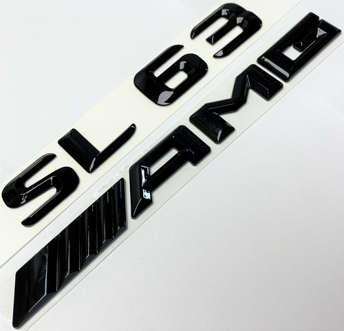BLACK GLE300 + AMG REPLACEMENT FOR MERCEDES REAR TRUNK EMBLEM BADGE