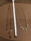Lot Of 2 Interesting Costume Jewelry Necklaces Vintage