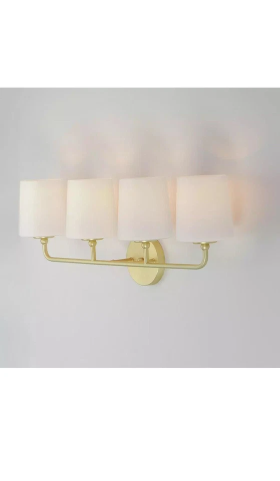 Tocador de baño Maxim Lighting 12094SWSBR Bristol luz latón satinado Foto 4 de 4