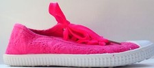 Capelli Kids Canvas Shoe In Pink Size 3 Kids 