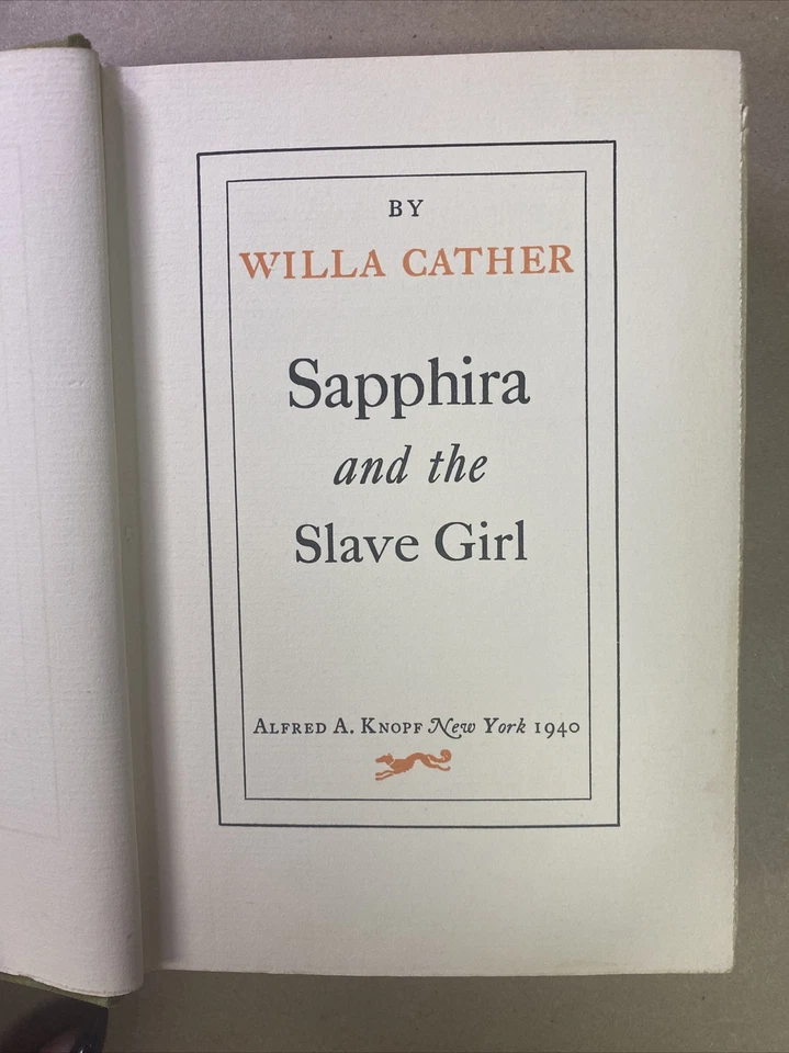 Sapphira and the Slave Girl By Willa Cather Foto 4 de 4