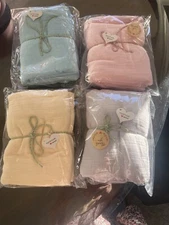 Aden + Anais like Silky Soft Swaddles Bamboo Muslin 4 Pack 47” x 47” NEW