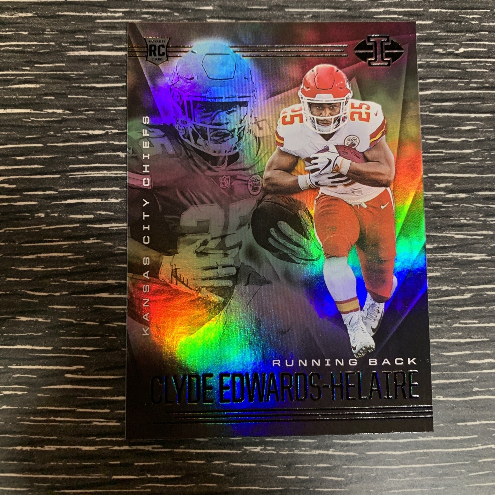 Clyde Edwards-Helaire 2020 Panini Illusions Parallel Rookie Card # 15 1AB