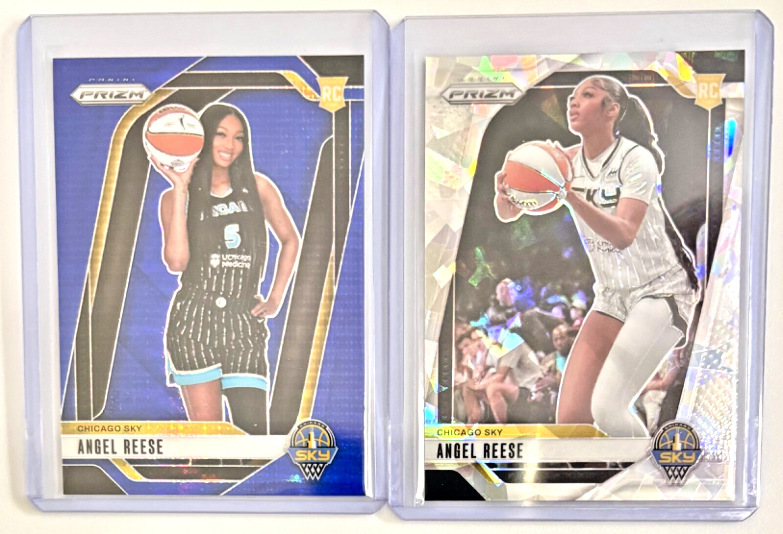 2024 Prizm WNBA Angel Reese Blue Pulsar Rookie Variation SP # /199 RC Card #147