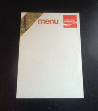 Coca-Cola Menu Sheet #5