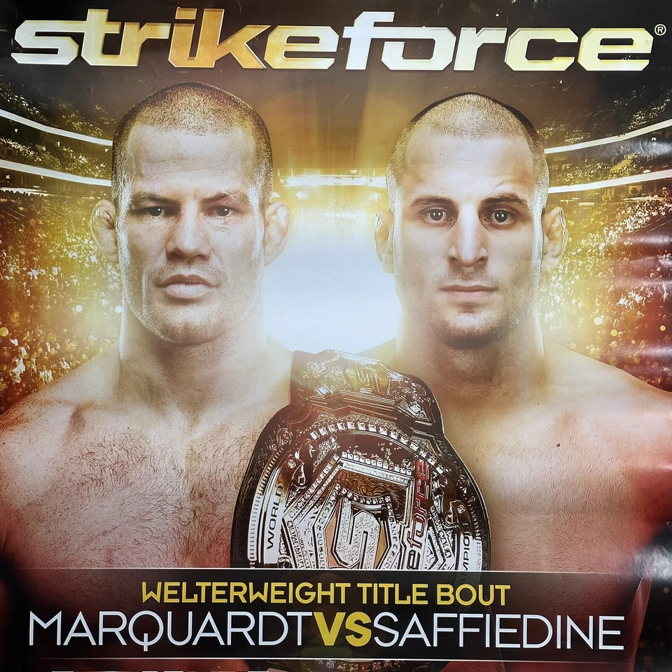 Póster de evento Strikeforce MMA 2013 grande 28"x40" Marquardt vs Saffiedine Cormier Foto 2 de 4