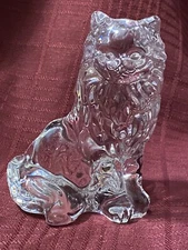 Clear Glass Persian KITTY...Lenox...1996