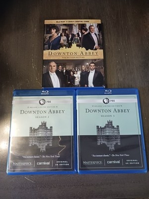 Downtown Abbey Seasons 2 & 3 PLUS The Motion Picture Blu-Rays 
