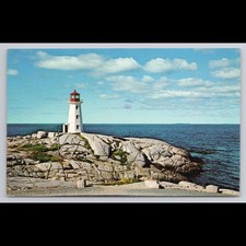 Vintage Postcard Peggy s Cove Nova Scotia 1978 Posted Lighthouse Scenic View