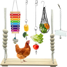6 Packs Chicken Toys for Coop Accessries, Chicken Swing Toys for Chicken Hens, C