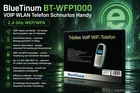 BlueTinum VOIP WiFi Phone, BT-WFP1000, Mobile SIP, WEP, WPA, IP Phone, NEW