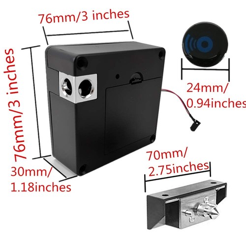Electronic Cabinet Lock, RFID Electronic Cabinet Lock, Hidden DIY Lock, Elect... - Picture 2 of 7