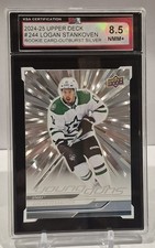 2024-25 Upper Deck Young Guns Outburst Silver Logan Stankoven Graded 8.5!!!